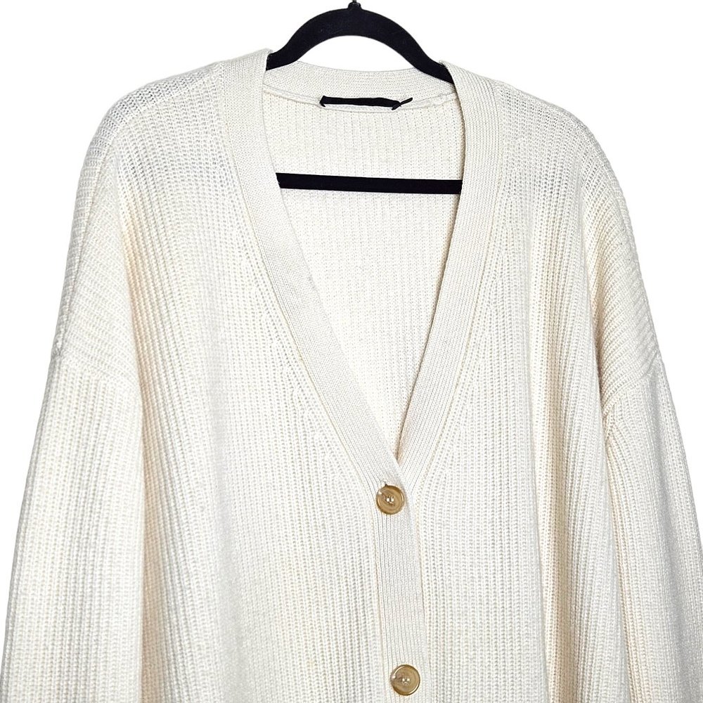 Jenni Kayne Cashmere Cocoon Cardigan in Ivory - Picture 5 of 13
